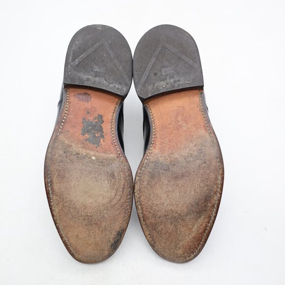 Allen Edmonds Park Avenue Men's 9.5 E Cap Toe Oxford Dress Black Leather USA - Picture 9 of 15